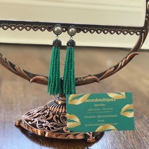 Tassel beaded earrings